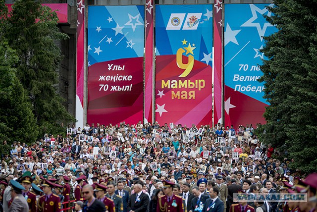 Георгиевская лента в Казахстане. Астана