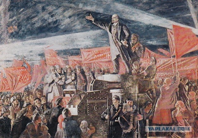 Ленин на броневике картина