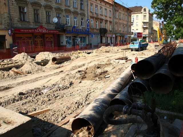 Грандиозный ремонт улицы во Львове