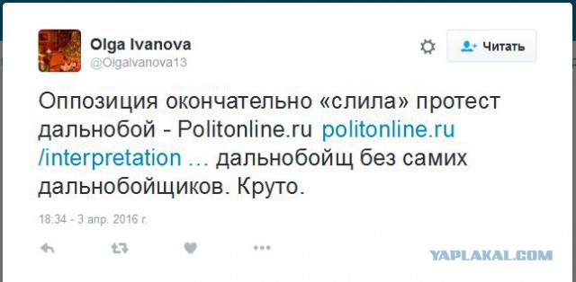 Дальнобойщики призвали к отставке Путина на митинге в Москве