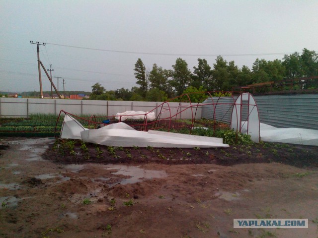 Последствия урагана на юге Тюменской области. Заводоуковск 18.06.2017
