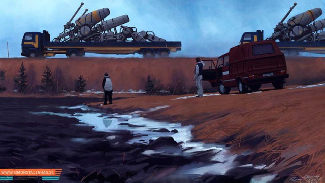 Альтернативное развитие мира от Саймона Сталенхага (Simon Stalenhag)