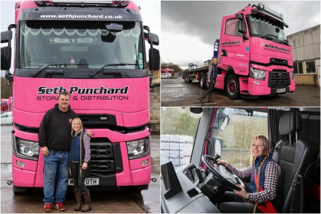 Женщина ростом 145 см работает водителем огромного грузовика