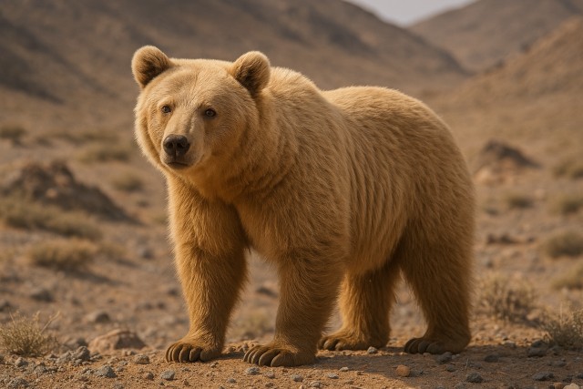 Вы знали, что в пустыне Гоби живут медведи? Они крайне редкие