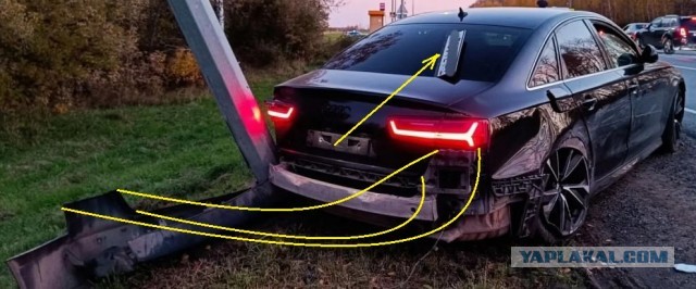 Аydi A6  снесла 2 автомобиля, погибли 4 человека.