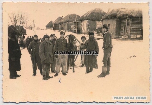 Крестьяне, деревенские  хаты. 1941-1942