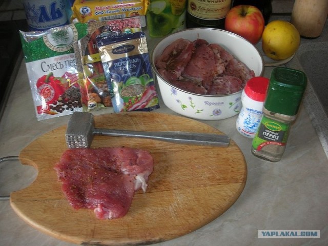 Свиные рулетики с…творогом