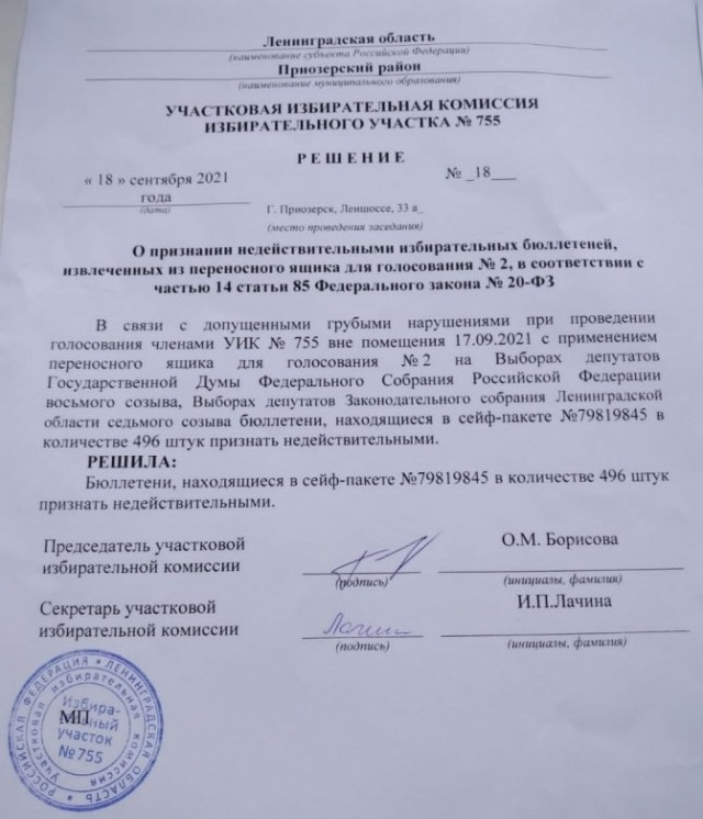 Моя работа на выборах 2021 и выводы