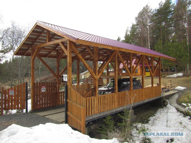 Мост стапель для катамарана