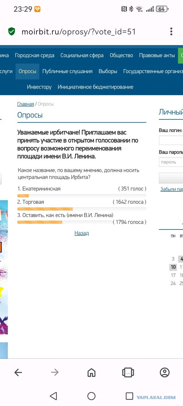 Площадь Ленина решили переименовать в свердловском городе