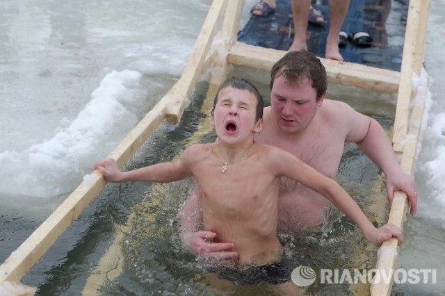 Ломоносов о крещенских купаниях