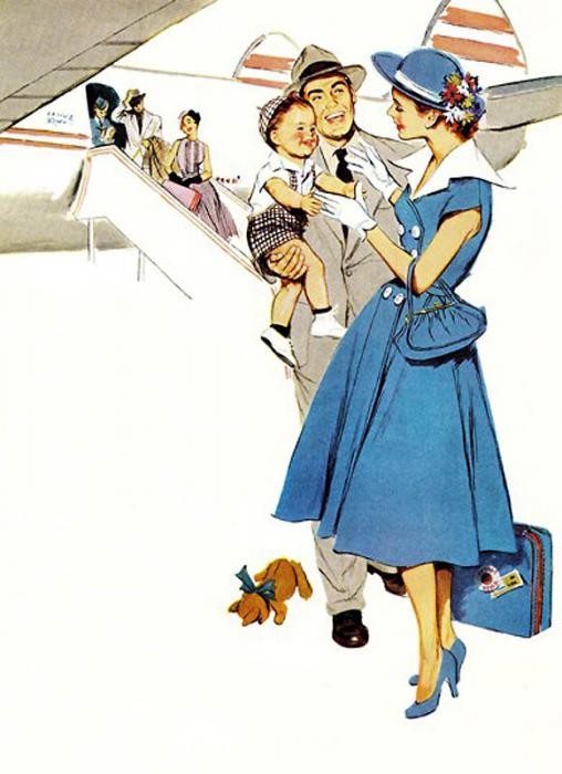 В самолётах тогда и сейчас