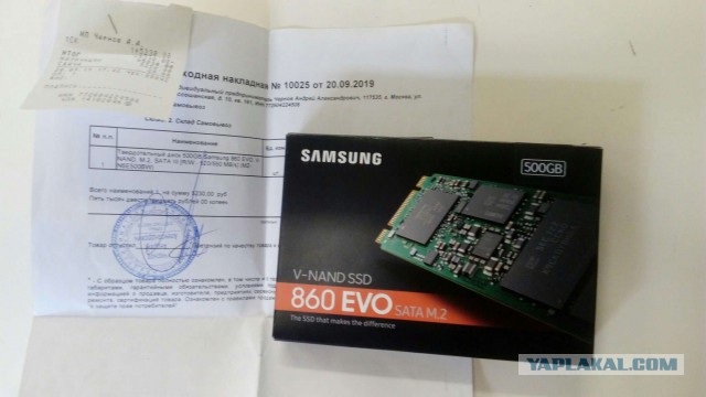 Продаю SSD Samsung 860 EVO 500Gb SATA M.2