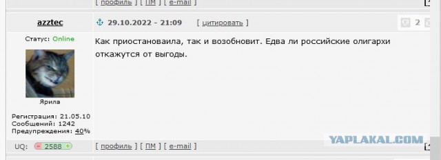 Россия возобновила участие в зерновой сделке