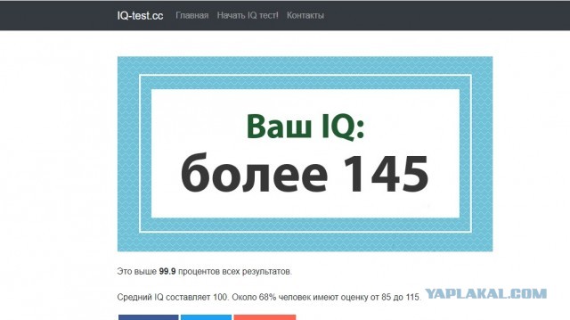 А какой у Вас IQ?
