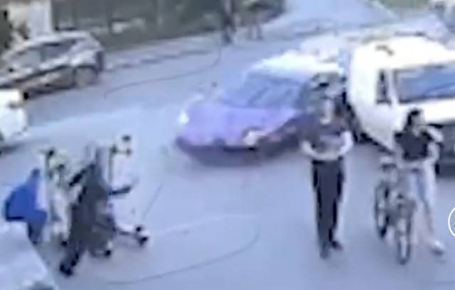 Момент жёсткого ДТП Lamborghini  в Екатеринбурге