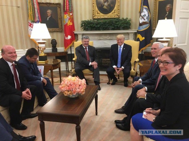 Дональд Трамп и Пётр Пороше́нко