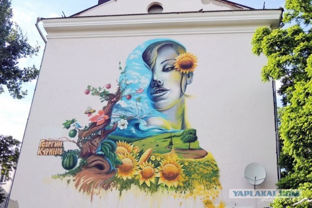 Граффити на жилых домах