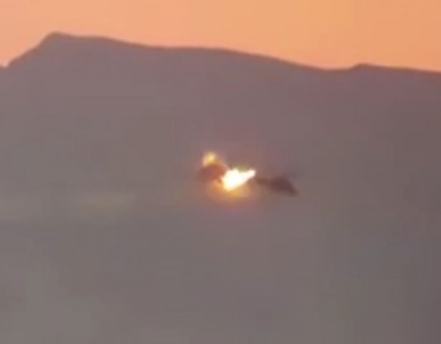 Видео к новости о сбитом сирийском вертолёте с нашим экипажем