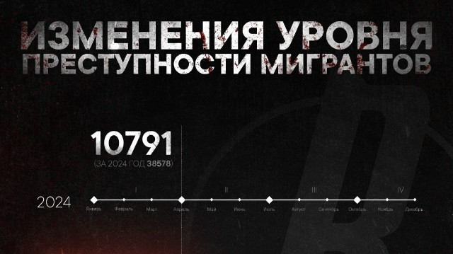 За первые пять месяцев 2025 число преступлений, совершенных мигрантами, выросло на 10%