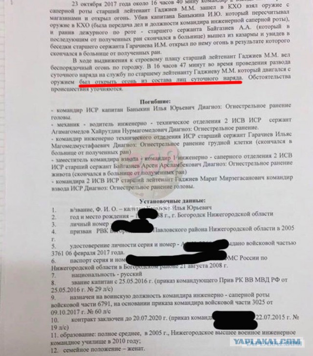 Сотрудник Росгвардии расстрелял четверых сослуживцев в Чечне