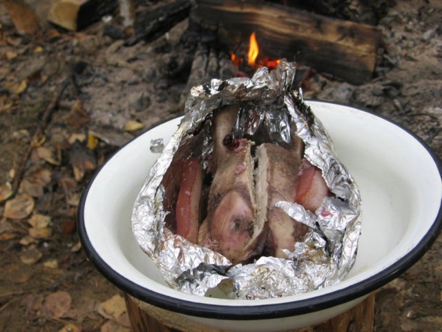 Рябчик с брусникой