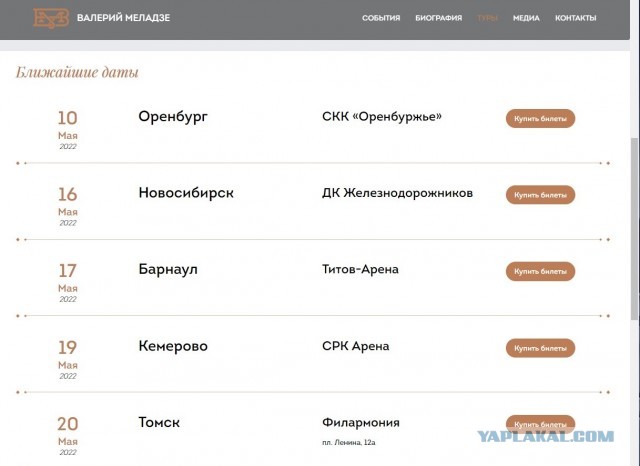 Брежнева и Меладзе отказались выступать в Турции перед россиянами