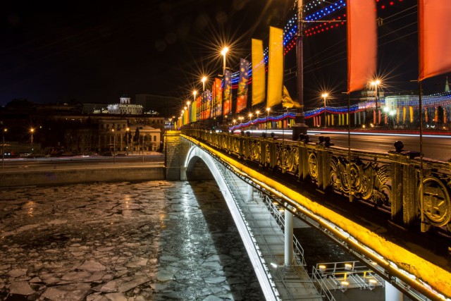 Ночные и вечерние фотографии Москвы