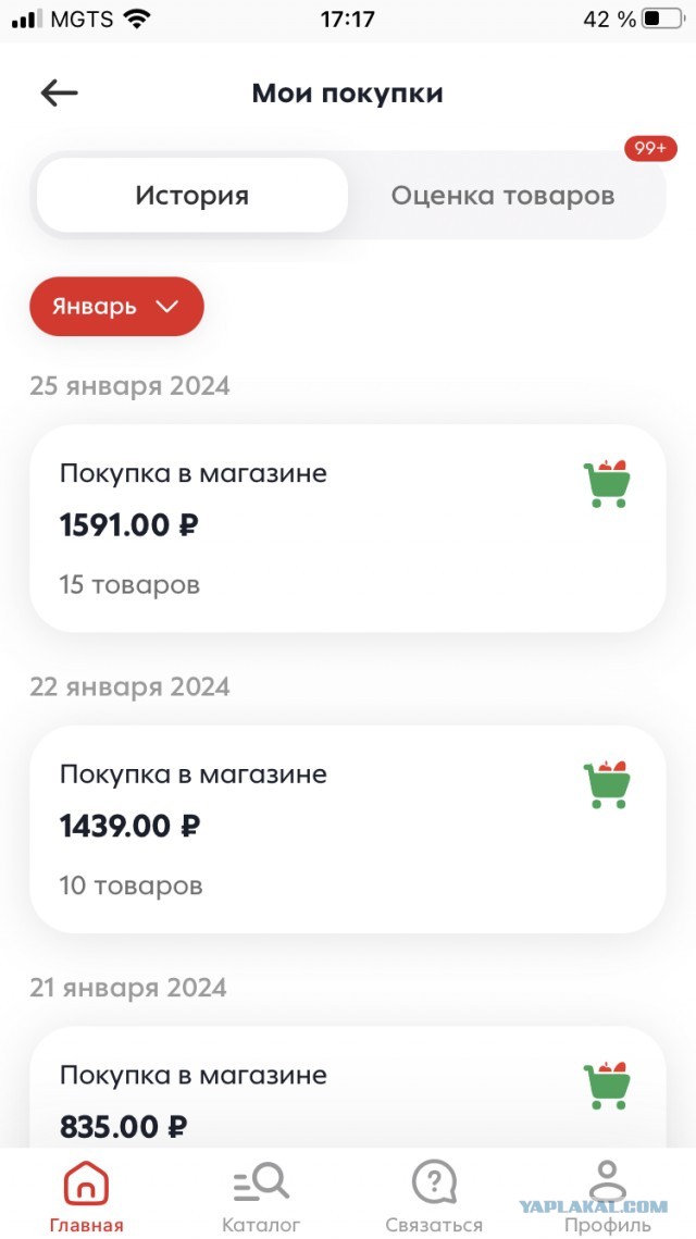 Вот что купила Жена в магазинен на 1500 рублей!