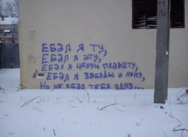 Уличные надписи на стенах