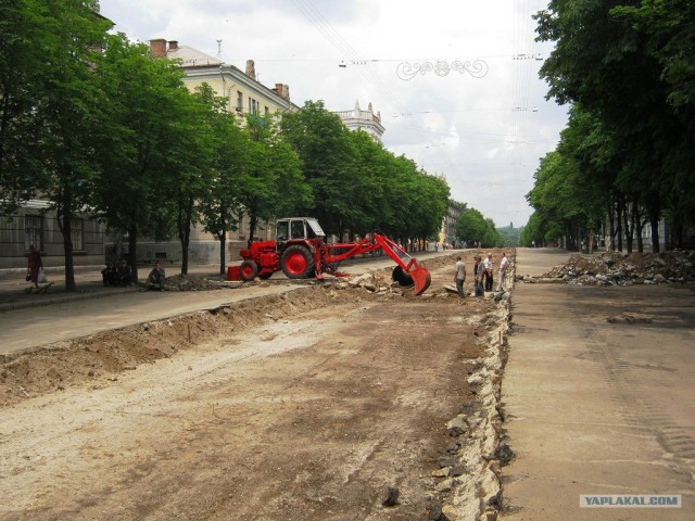 Грандиозный ремонт улицы во Львове