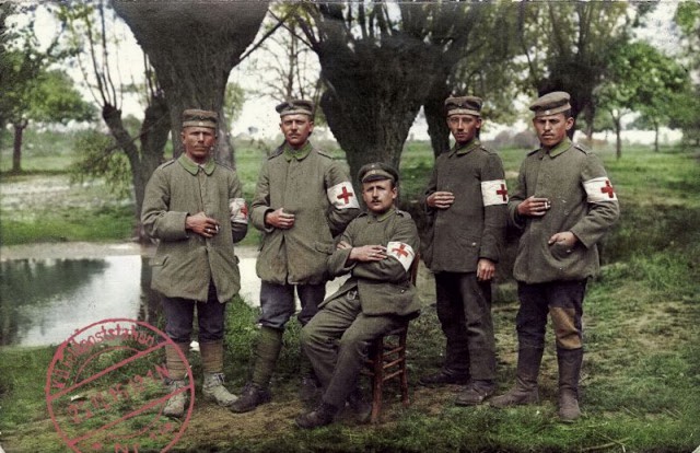 Раскрашенные фотографии немцев в Первой мировой войне