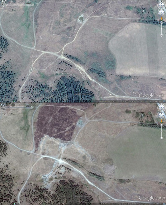 GoogleEarth обновил частично карту Донбасса