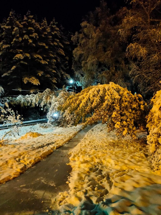 В Красноярск пришла зима