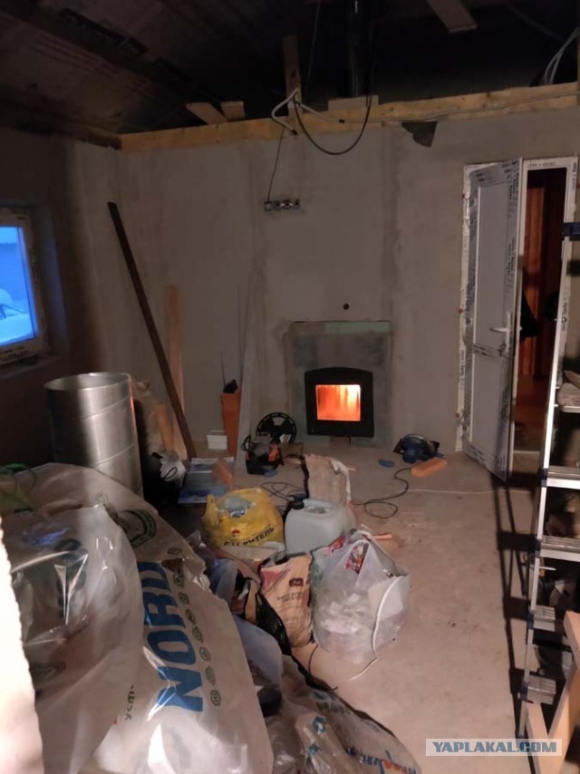 Строительство бани с комнатой отдыха ч.2