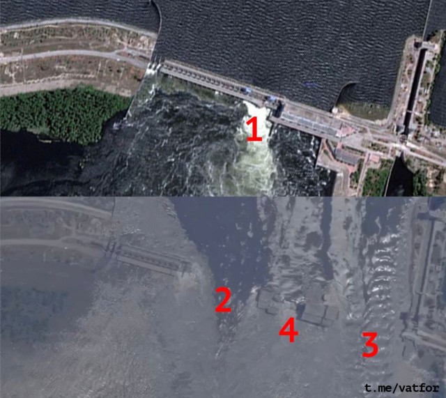 Берега Днепра ушли под воду