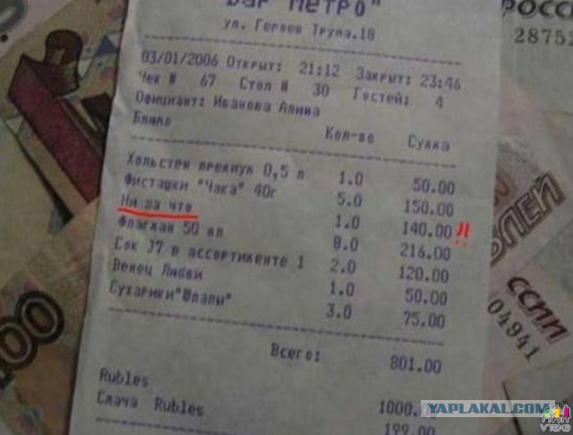 Чеки которые сделают вашу покупку уморительной