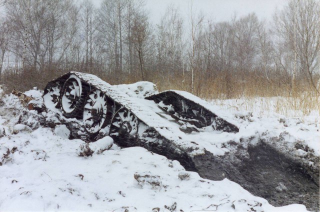 Раскопки огнеметного танка ОТ-34/76