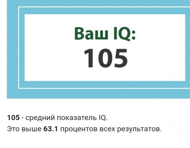 А какой у Вас IQ?