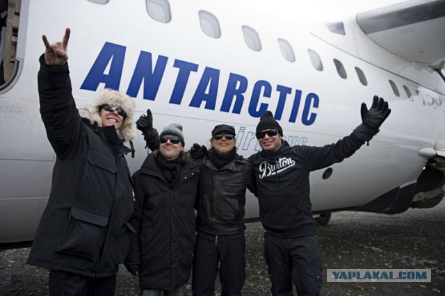 Metallica дала концерт в Антарктиде.
