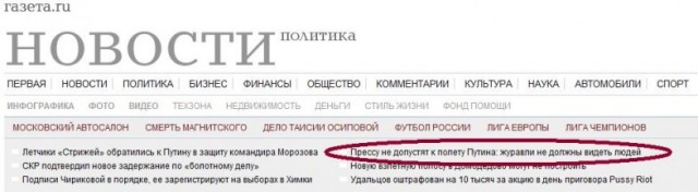 Путин с клювом в халате возглавил журавлиный клин