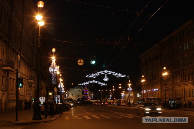 Новогодние огни Питера 2016