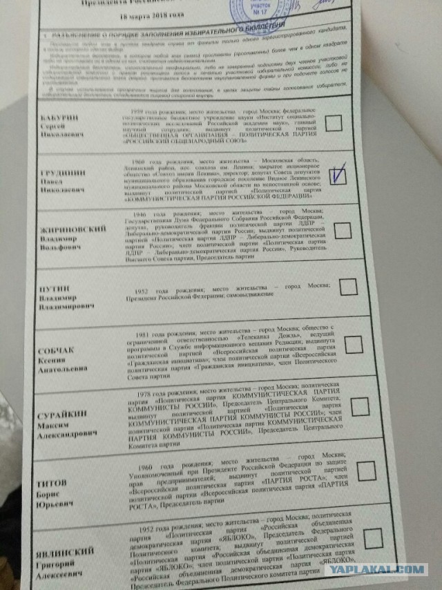 Видеотрансляция выборов 2018