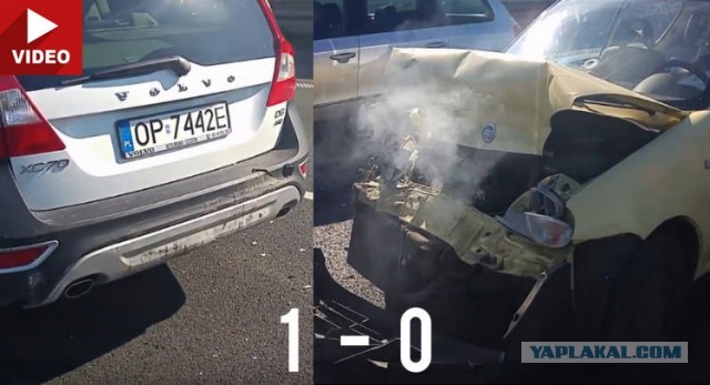 Автомобиль Вольво упал с эстакады на ж/д пути в районе станции Фроловская под Клином