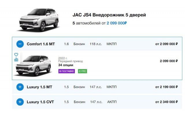 Кроссовер «Москвич 3» будет стоить от ₽1,97 млн, сообщили в компании