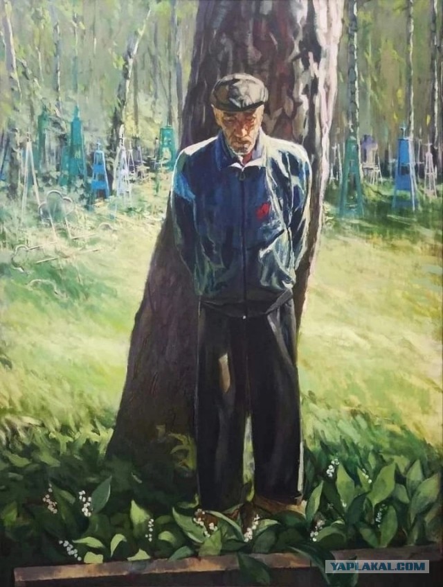 Скамейка со столиком на кладбище