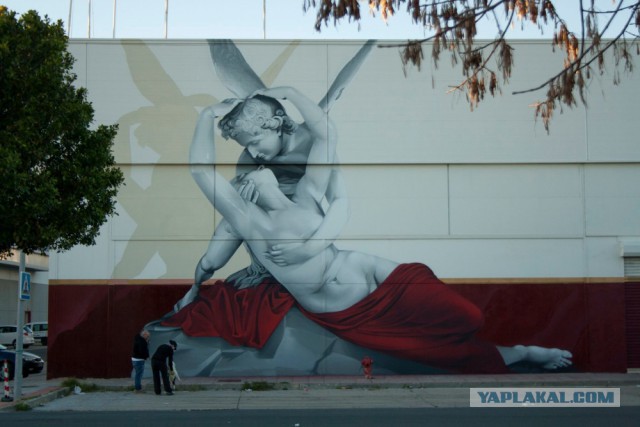 Граффити стрит-арт художников HoodGraff в Санкт-Петербурге