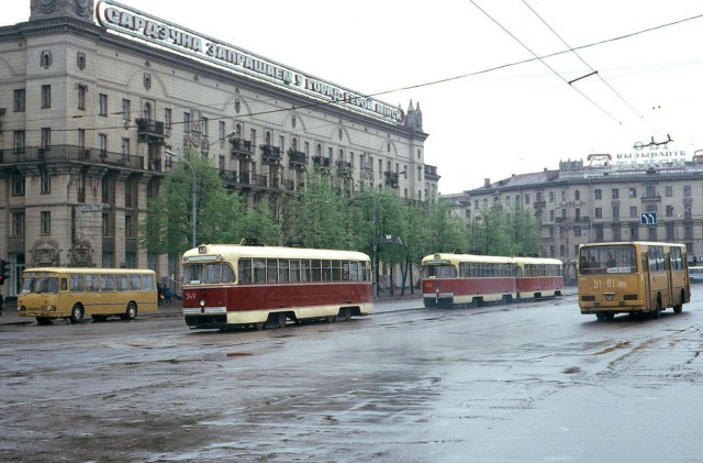 Советские трамваи. Сборник ретро-фото.1985