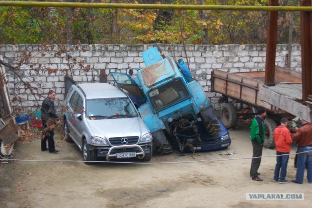 Особенности парковки молдавских трактористов
