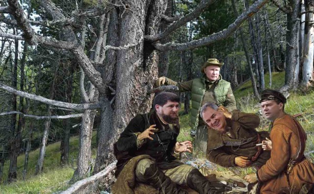 Фотожаба: Три соседа на привале